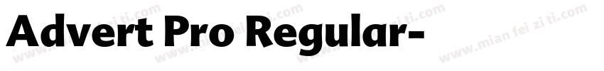 Advert Pro Regular字体转换